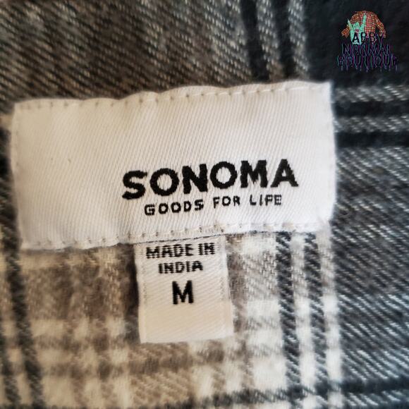 Custom Flannel Shirt, Gothic Skull Coffee Pot Grunge Button-Up Medium - Picture 11 of 11